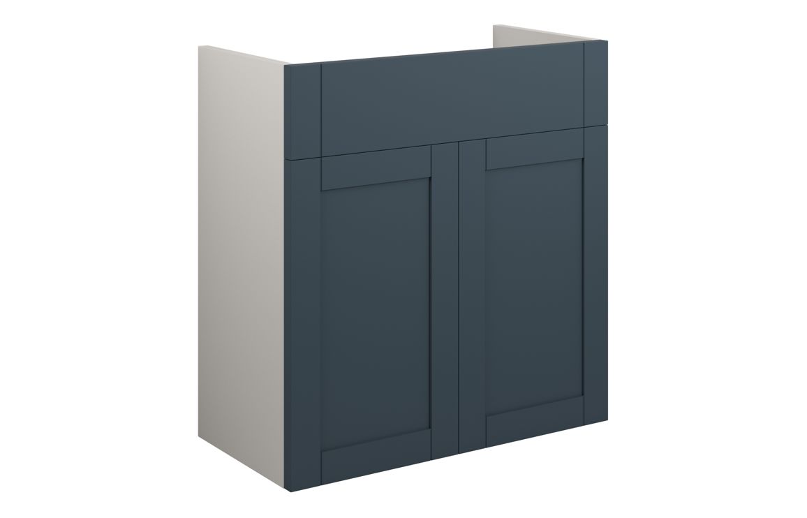 Beya 600mm Standard Basin Unit - Matt Arley Blue (Grey Cab),Furniture