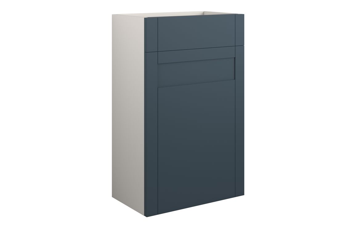 Beya 500mm Standard WC Unit - Matt Arley Blue (Grey Cab),Furniture