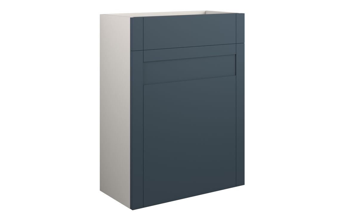 Beya 600mm Standard WC Unit - Matt Arley Blue (Grey Cab),Furniture