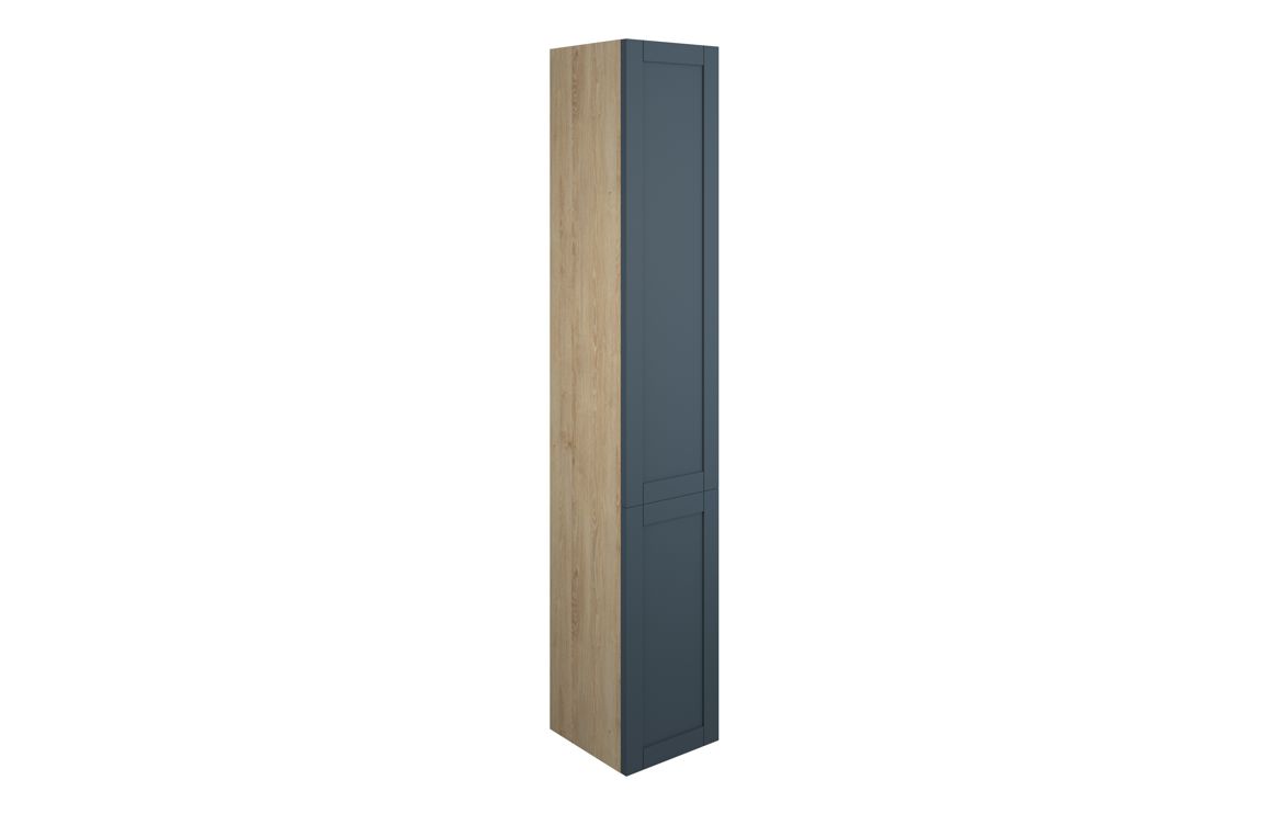 Beya 300mm Tall Unit - Matt Arley Blue (Oak Cab),Furniture