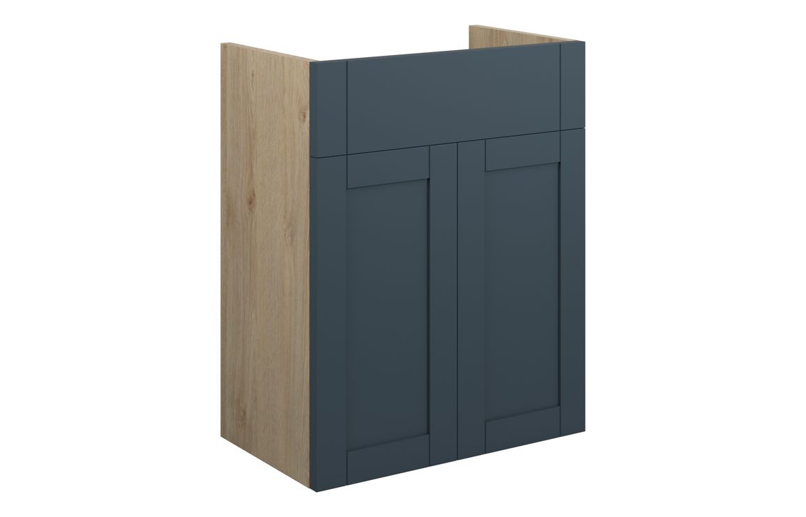 Beya 500mm Standard Basin Unit - Matt Arley Blue (Oak Cab),Furniture