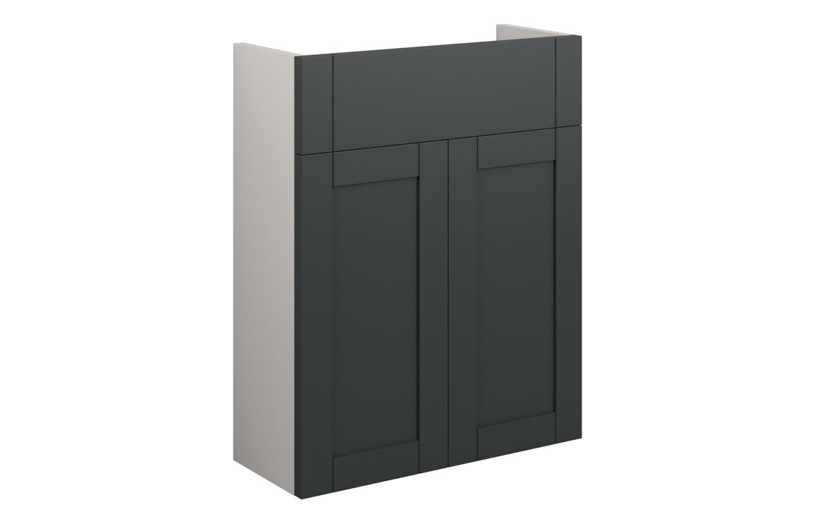 Beya 500mm Slim Basin Unit - Matt Graphite Grey (Grey Cab),Furniture