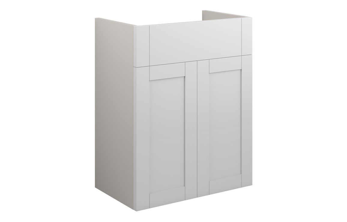 Beya 500mm Standard Basin Unit - Matt White (Grey Cab),Furniture