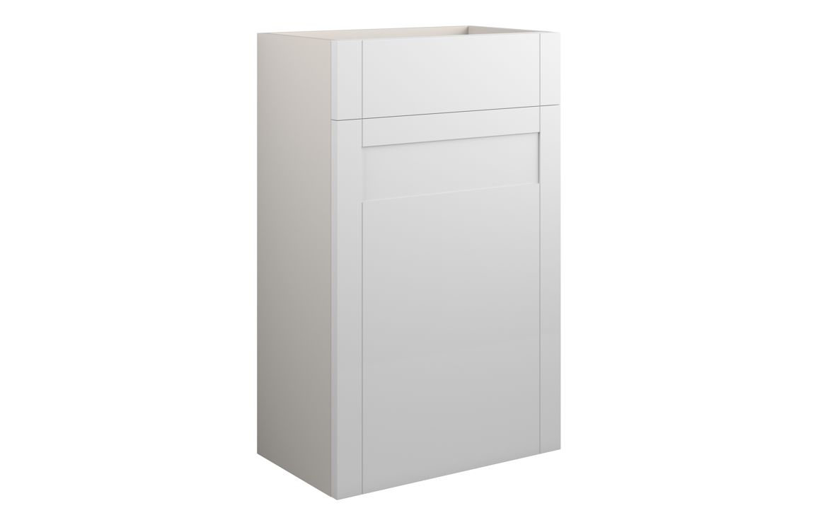 Beya 500mm Standard WC Unit - Matt White (Grey Cab),Furniture