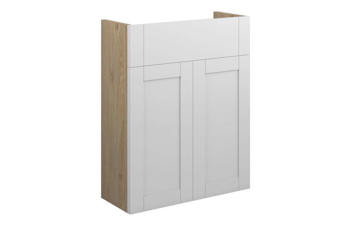 Beya 500mm Slim Basin Unit - Matt White (Oak Cab),Furniture