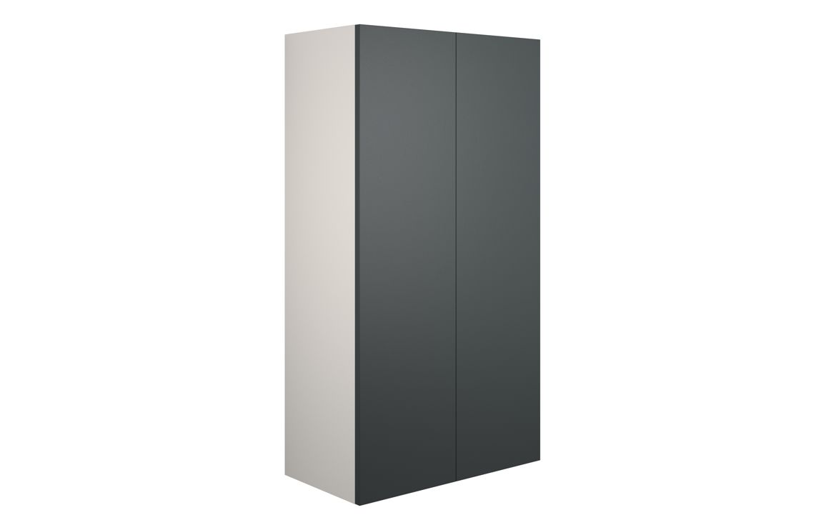 Theoden 600mm Standard 2 Door Storage Unit - Matt Graphite Grey (Grey Cab),Furniture