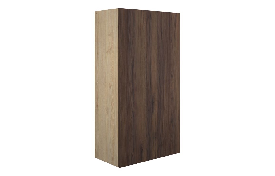 Theoden 600mm Standard 2 Door Storage Unit - Warm Walnut (Oak Cab),Furniture