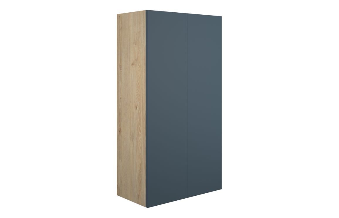 Theoden 600mm Standard 2 Door Storage Unit - Matt Arley Blue (Oak Cab),Furniture