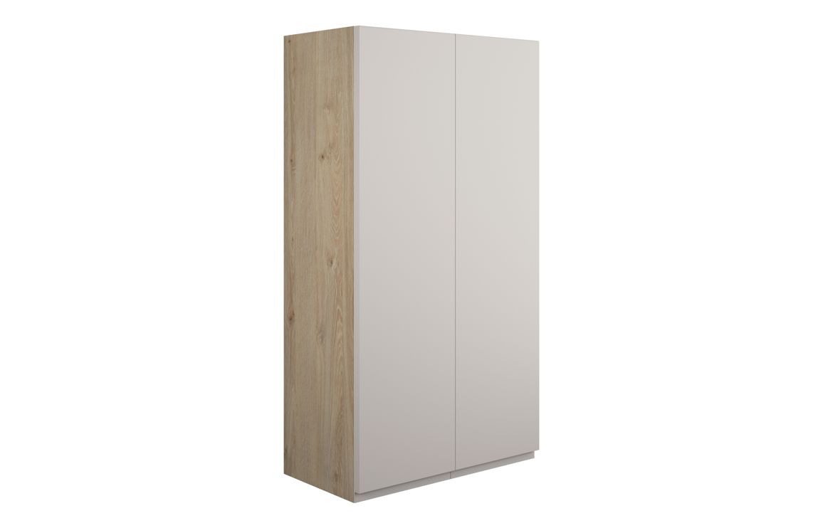 Maycarees 600mm Standard 2 Door Storage Unit - Matt Dove Grey (Oak Cab),Furniture