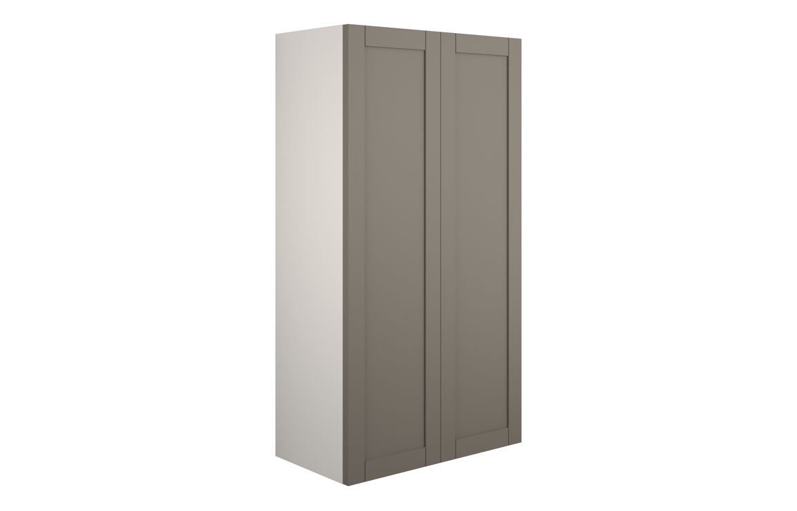 Beya 600mm Standard 2 Door Storage Unit - Matt Stone (Grey Cab),Furniture