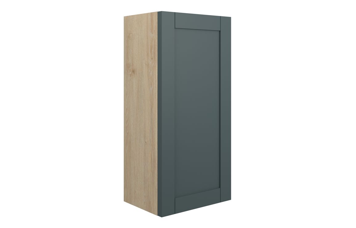 Beya 300mm Slim Base Unit - Matt Green Camo (Oak Cab),Furniture