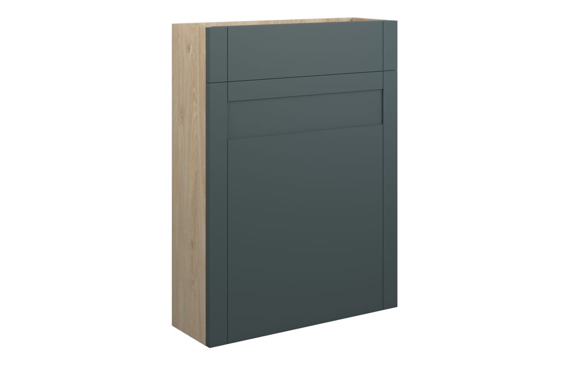 Beya 600mm Slim WC Unit - Matt Green Camo (Oak Cab),Furniture