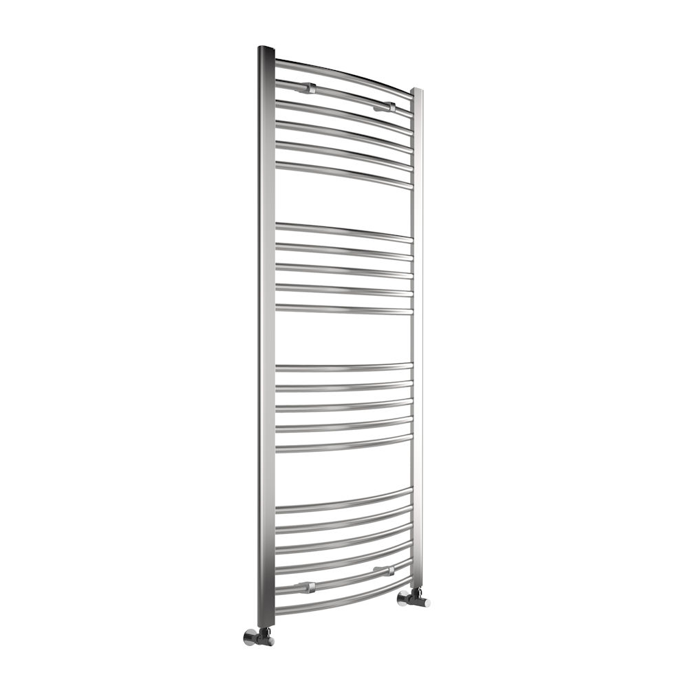 Nymenne Curved 30mm Ladder Radiator (500x1600x30mm) - Chrome, Heating
