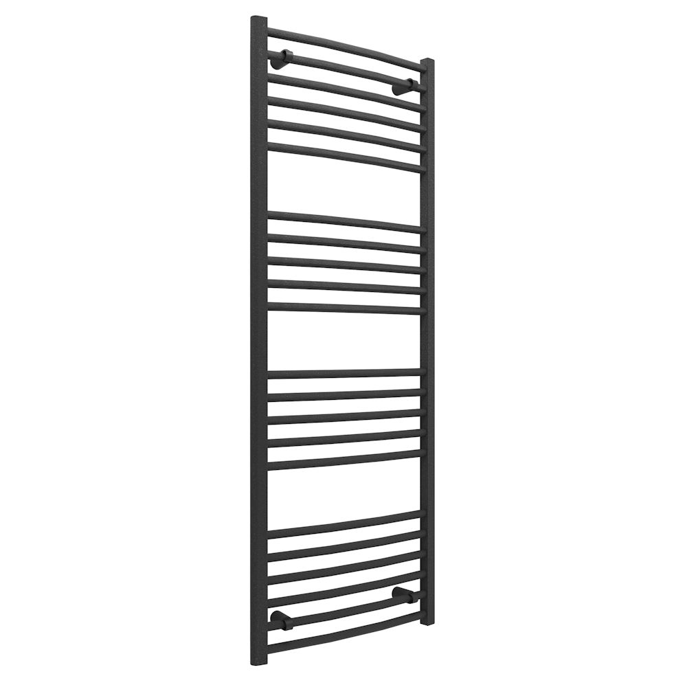 Nymenne Curved 30mm Ladder Radiator (500x1600x30mm) - Anthracite, Heating
