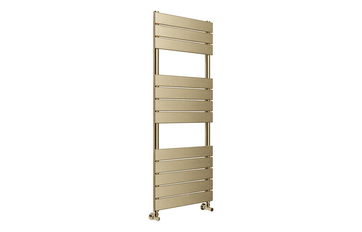 Veraence Square Ladder Radiator (500x1200mm) - Brushed Brass, Heating