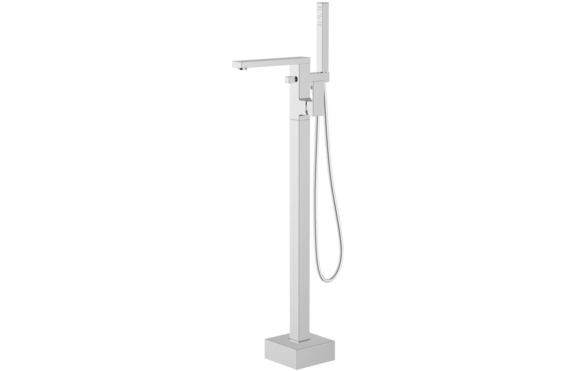 Veramont Floor Standing Bath/Shower Mixer - Chrome, Bathroom Taps