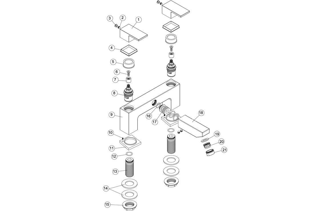 Philion Bath Filler - Chrome, Bathroom Taps - Image 2