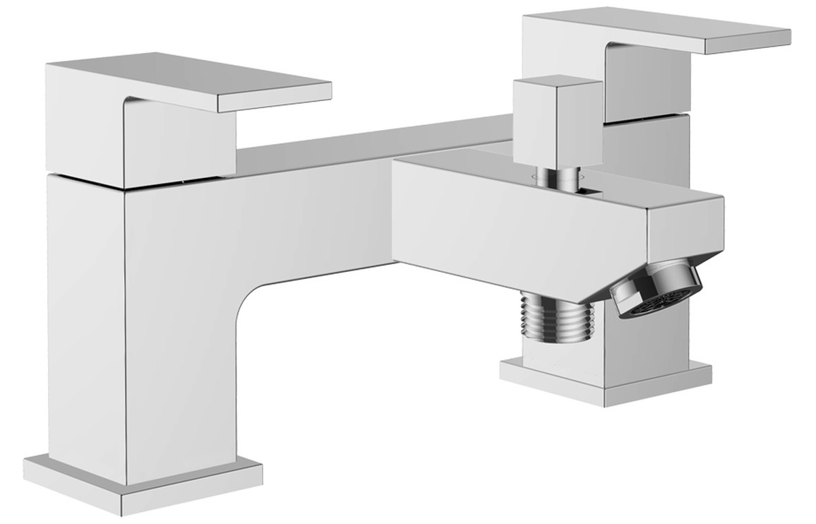 Philion Bath/Shower Mixer & Bracket - Chrome, Bathroom Taps