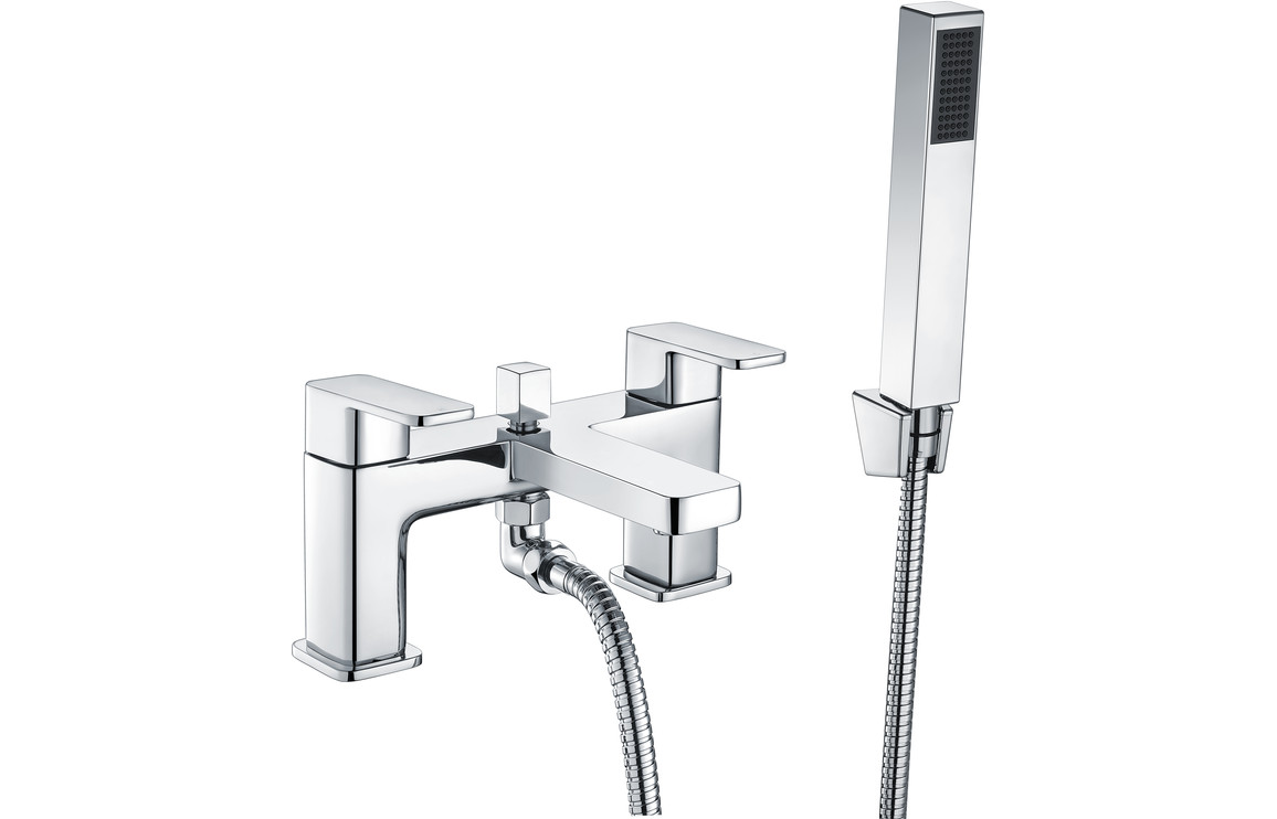Galoria Bath/Shower Mixer & Bracket - Chrome, Bathroom Taps