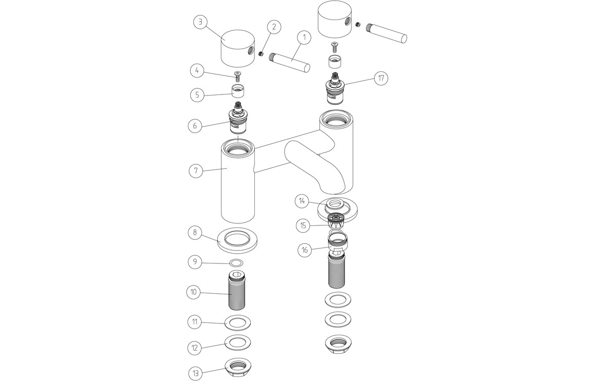Oranine Bath Filler - Chrome, Bathroom Taps - Image 2