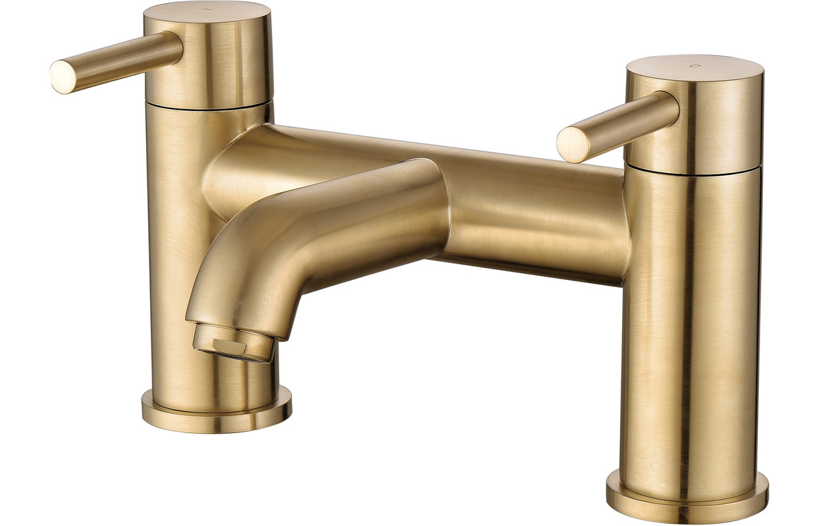 Oranine Bath Filler - Brushed Brass, Bathroom Taps