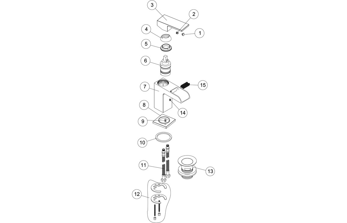 Thalisse Basin Mixer - Chrome, Bathroom Taps - Image 2