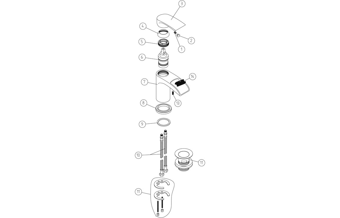 Velence Basin Mixer - Chrome, Bathroom Taps - Image 2