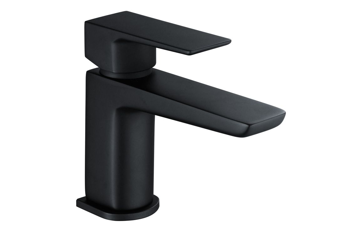 Philelisse Cloakroom Basin Mixer & Waste - Matt Black, Bathroom Taps