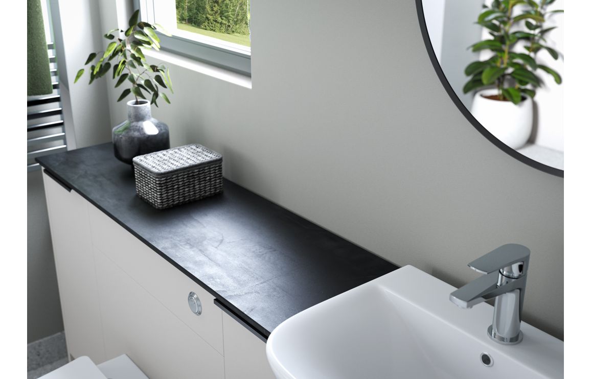 Theoden 600mm Standard Basin Unit - Matt Dove Grey (Grey Cab),Furniture - Image 4