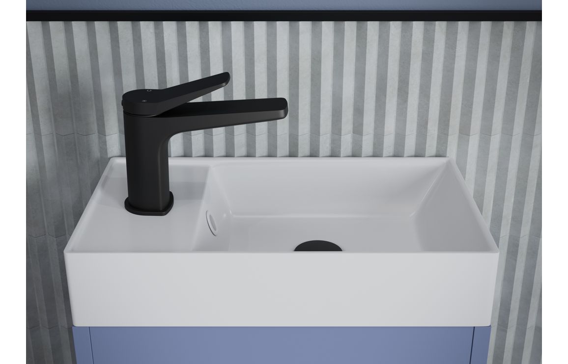 Rosaelle 510mm Wall Hung Unit Inc. Basin - Matt Misty Blue,Furniture - Image 3