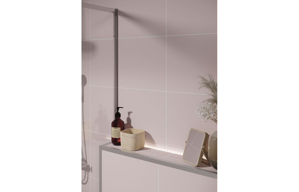 Wall Panels, Fibo Contemporary - Dusky Pink (Tile Effect) - Pk/2 - Image 8