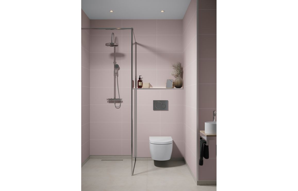 Wall Panels, Fibo Contemporary - Dusky Pink (Tile Effect) - Pk/2 - Image 5