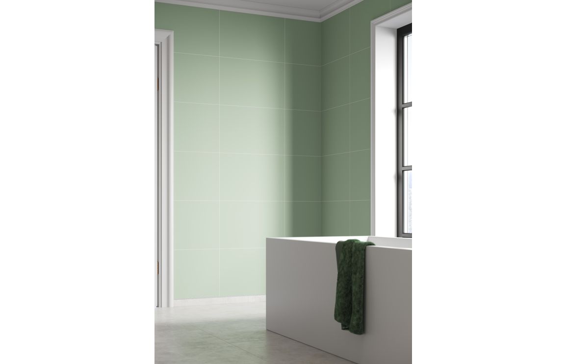 Wall Panels, Fibo Contemporary - Light Green (Tile Effect) - Single - Image 6