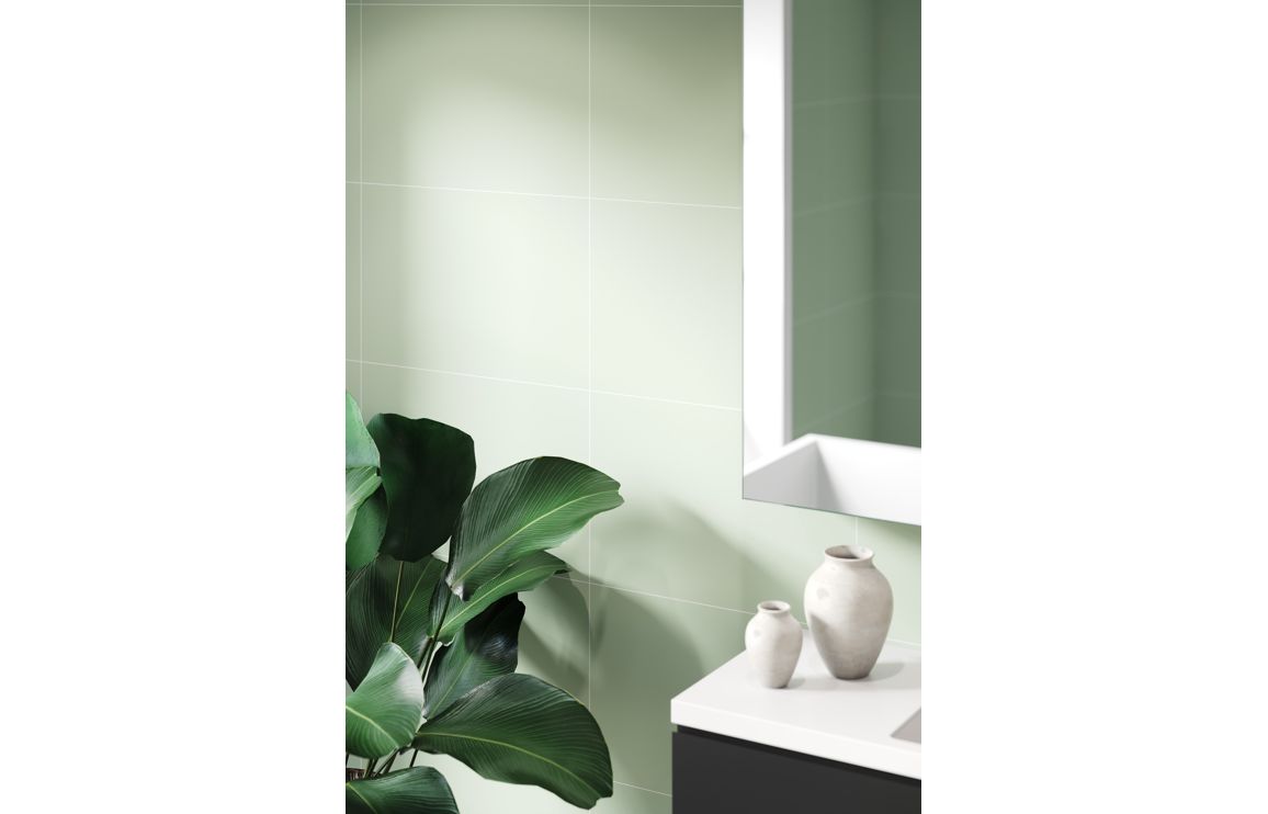 Wall Panels, Fibo Contemporary - Light Green (Tile Effect) - Single - Image 7