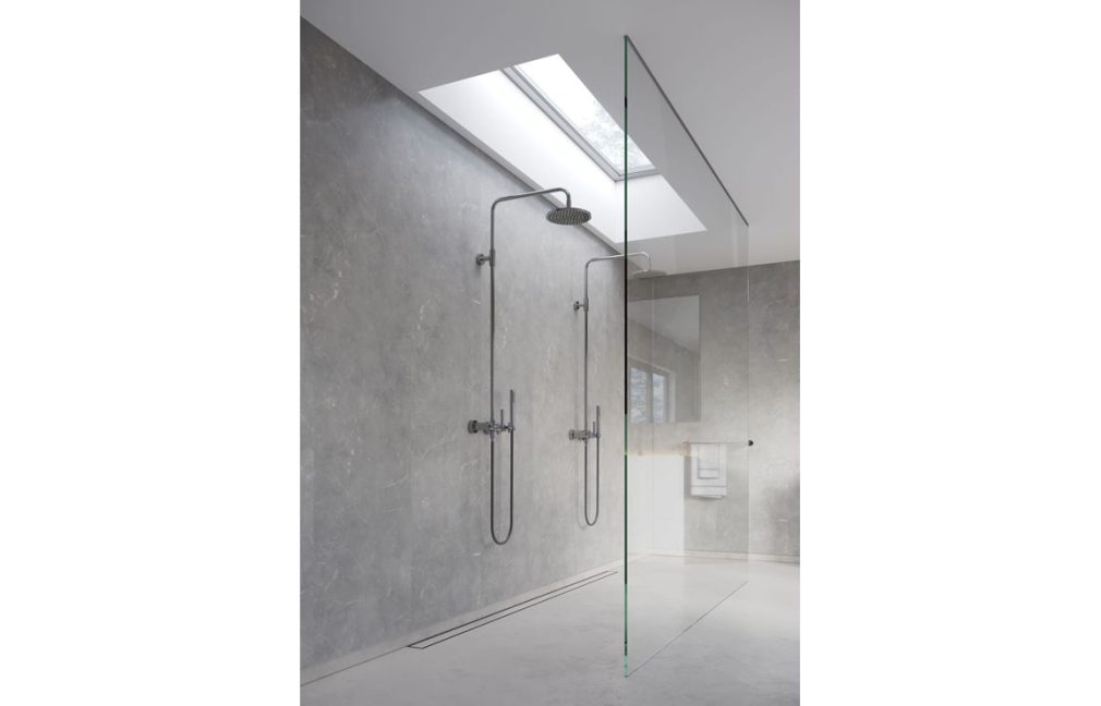 Filip's Bathrooms – Wall Panels, Fibo Marble - Grey Marble (Plain ...