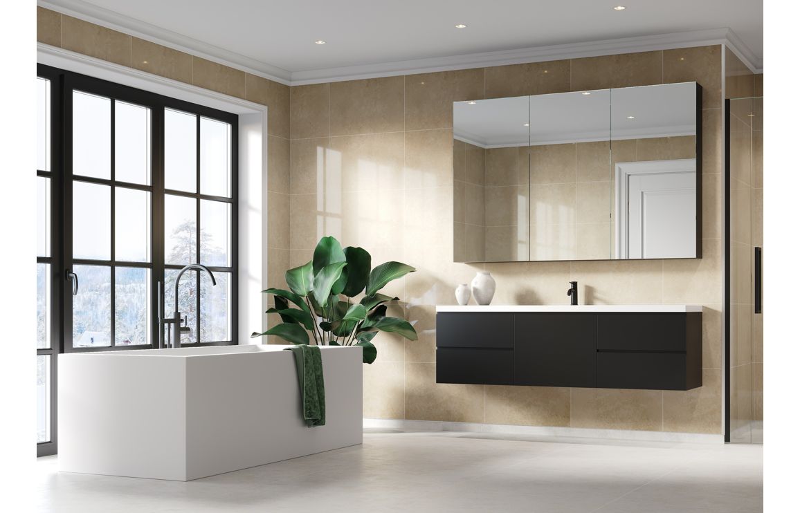 Wall Panels, Fibo Scandinavian - Desert Gloss (Tile Effect) - Single - Image 4