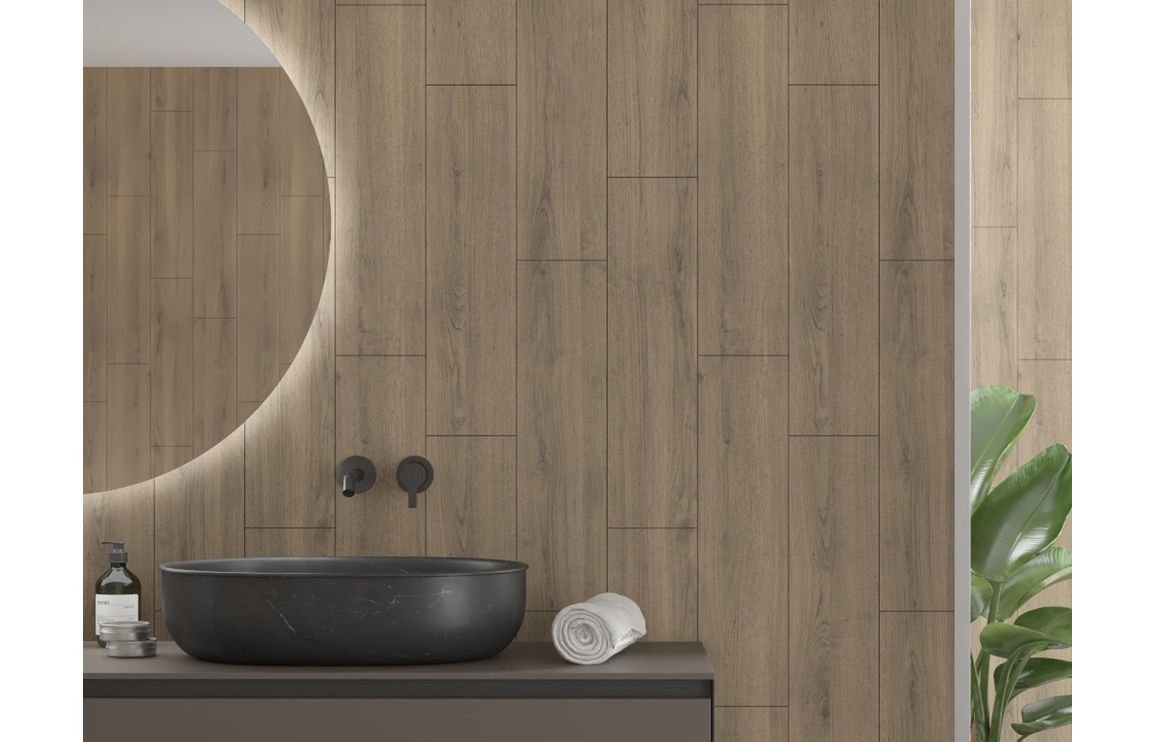 Wall Panels, Fibo Scandinavian - Pure Oak (Vertical Plank) - Pk/2 - Image 4