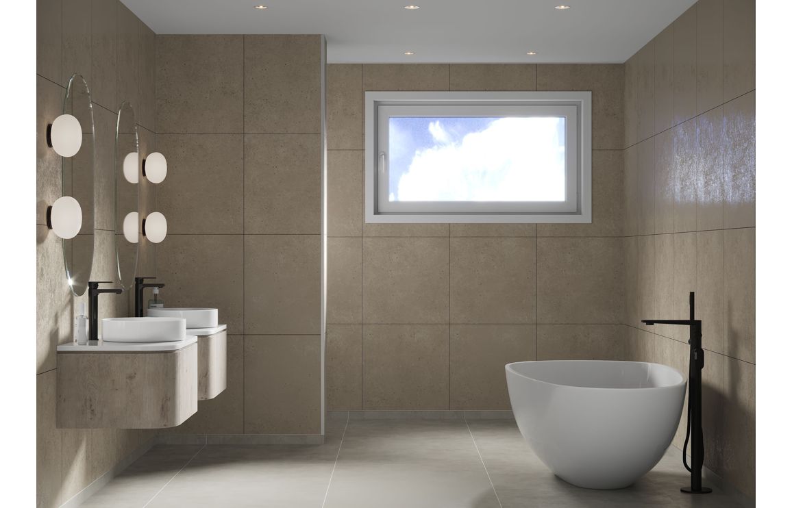 Wall Panels, Fibo Scandinavian - Rough Cement (Tile Effect) - Single - Image 5