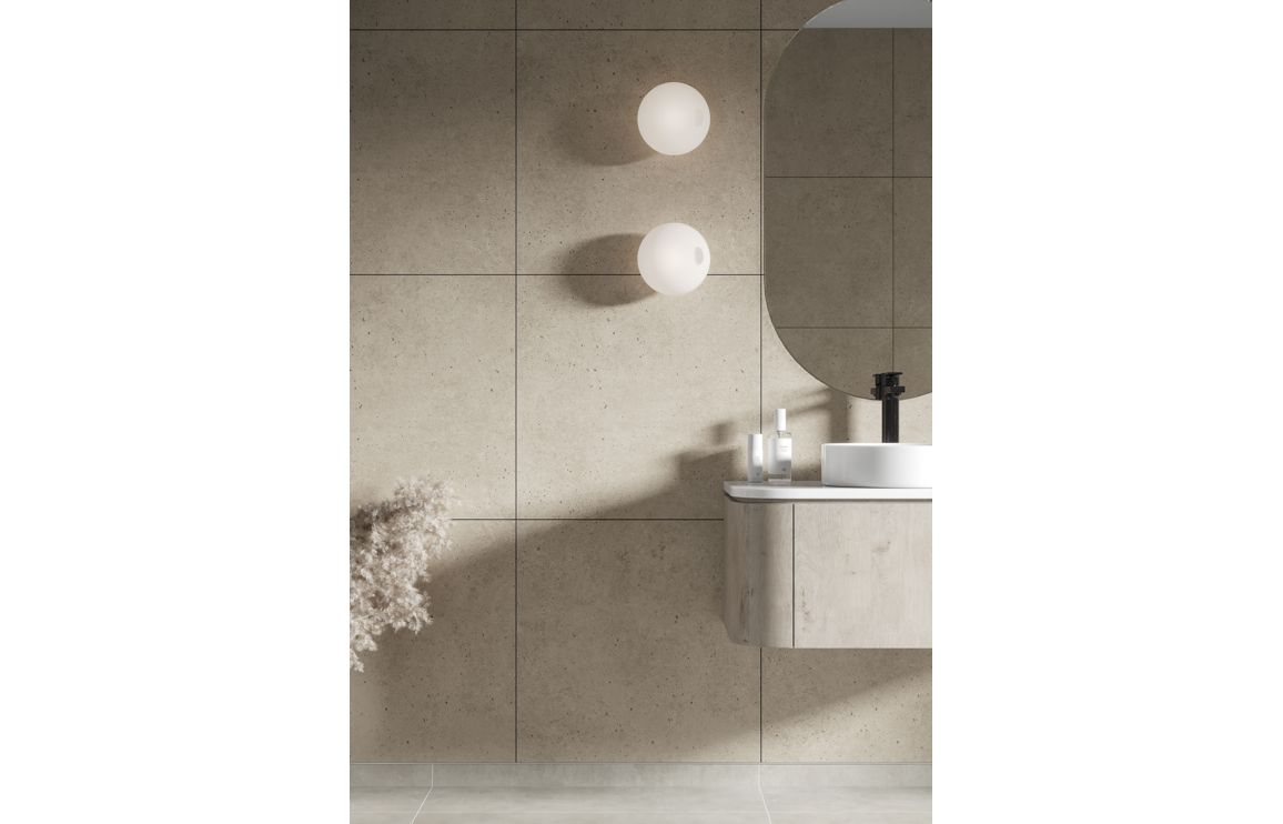 Wall Panels, Fibo Scandinavian - Rough Cement (Tile Effect) - Single - Image 6