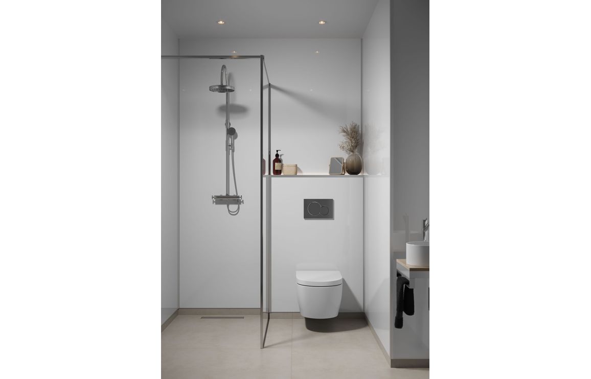 Wall Panels, Fibo Timeless - Crystal White - High Gloss (Plain Panel) - Pk/2 - Image 3