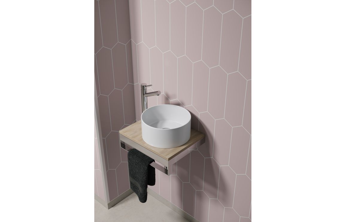 Wall Panels, Fibo Urban - Dusky Pink (Elongated Hexagonal) - Single - Image 9