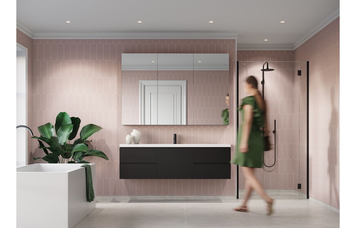 Wall Panels, Fibo Urban - Dusky Pink (Elongated Hexagonal) - Single - Image 3