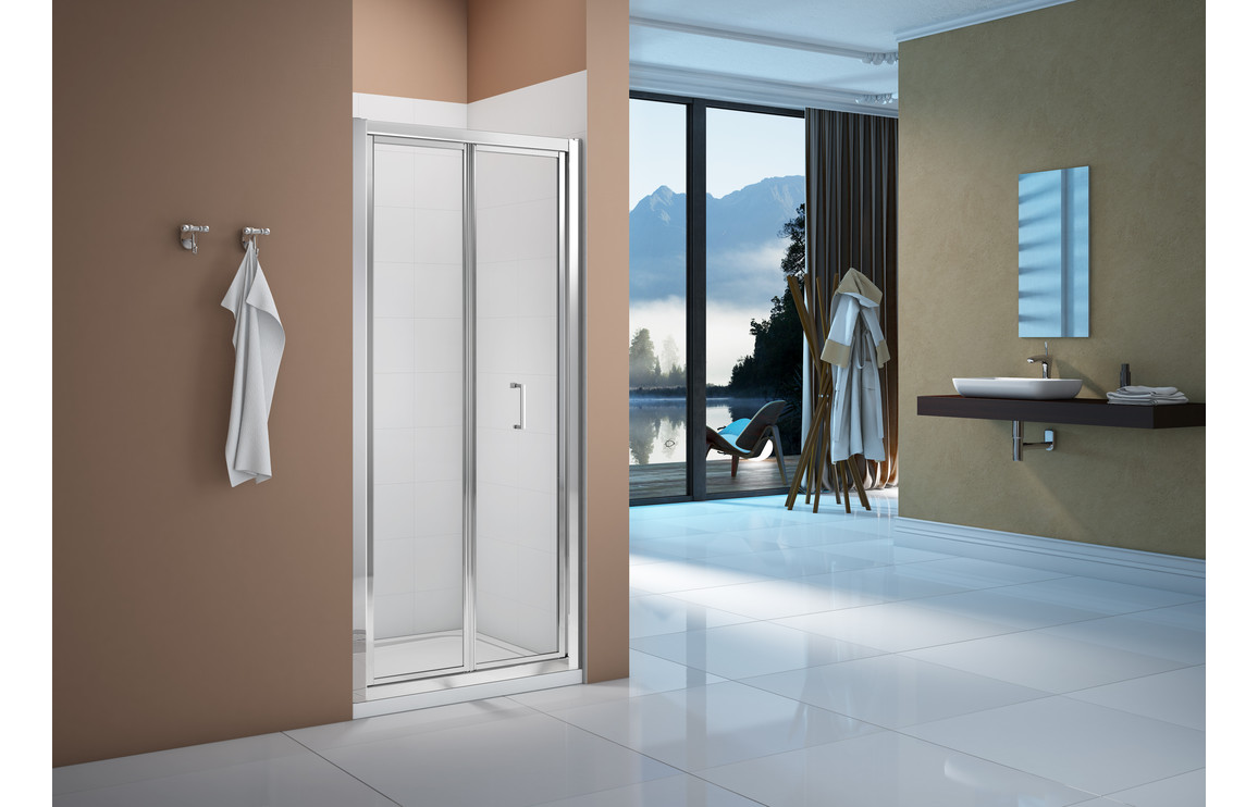 Merlyn Vivid Boost 800mm Bi-fold Door,Polished Chrome