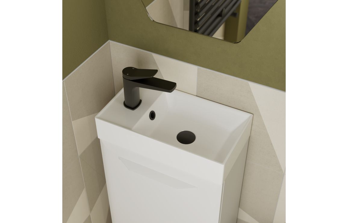 Mokala 1210mm Wall Hung 4 Drawer Basin Unit w/2TH Basin - Matt White,Furniture - Image 3