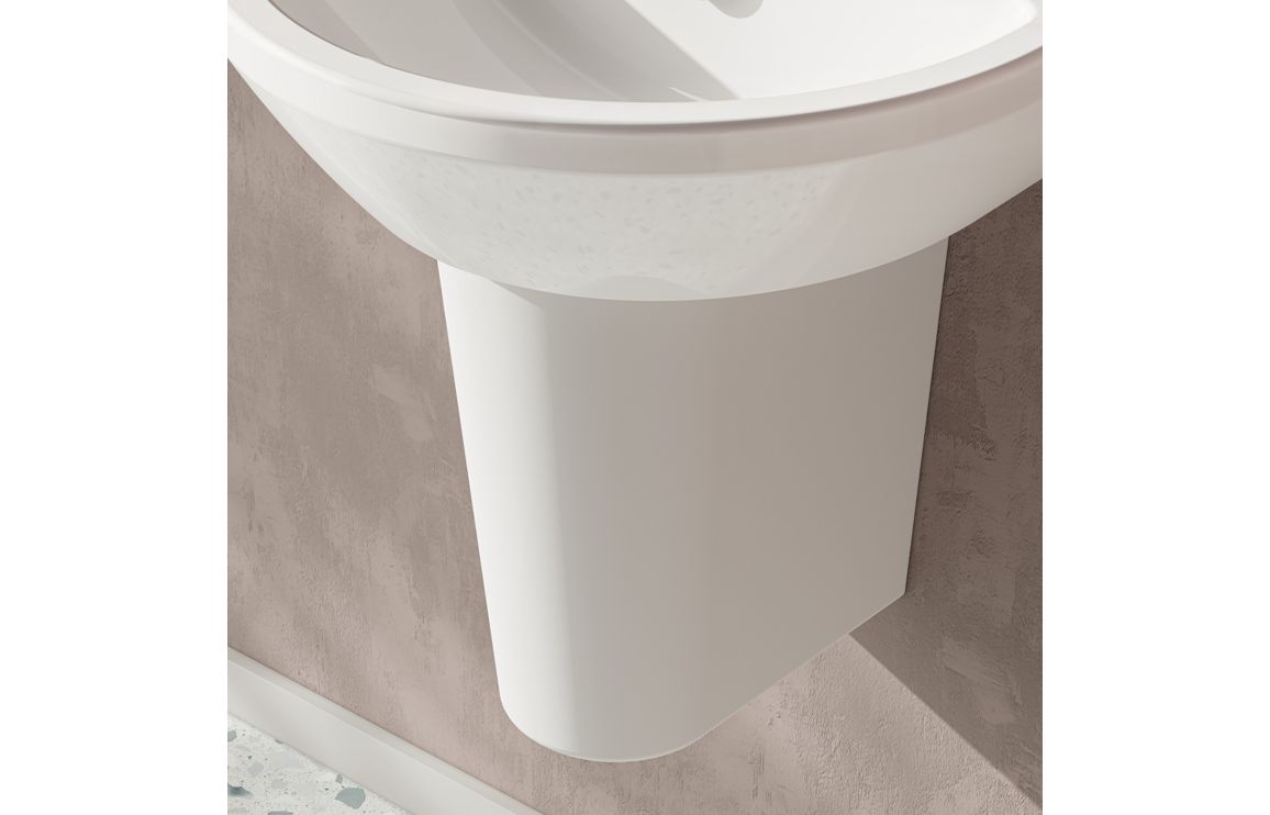 Semi Pedestal Only, VitrA Integra 170x265mm Semi Pedestal Only - White - Image 2
