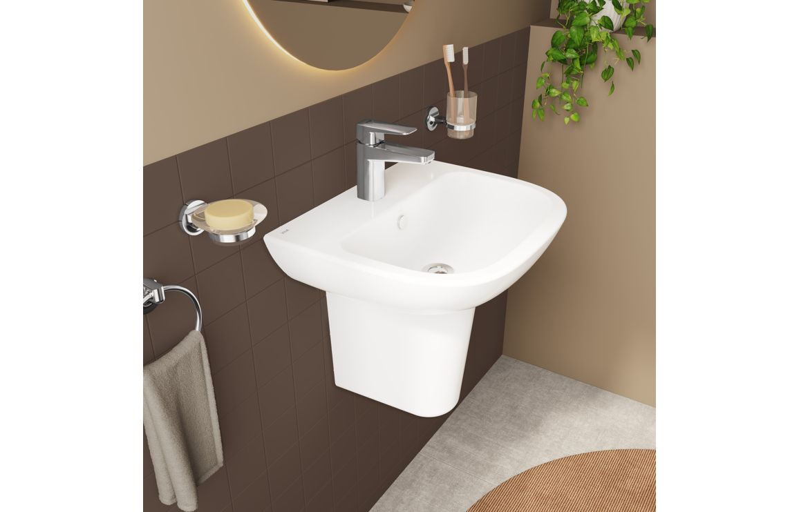 Basin Only, VitrA S20 500x415mm 1TH Basin Only - White - Image 4