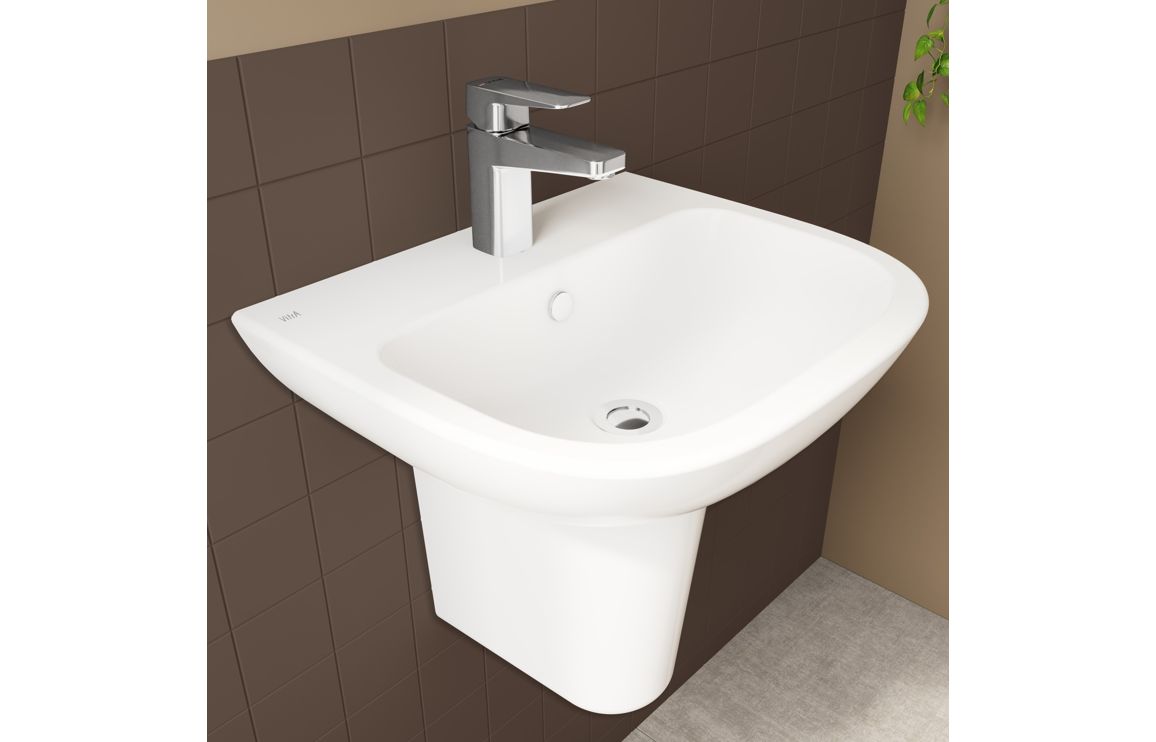 Basin Only, VitrA S20 500x415mm 1TH Basin Only - White - Image 5