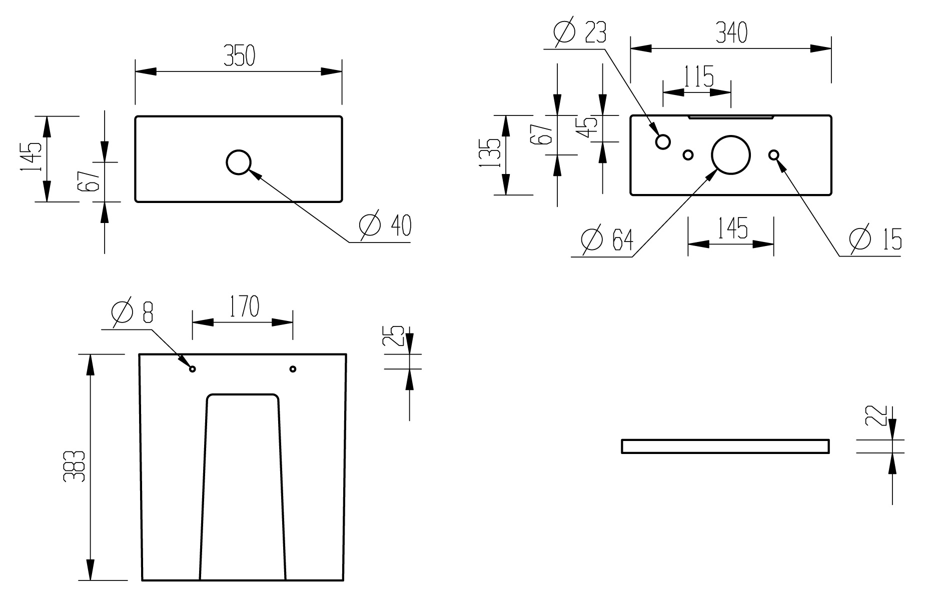 Syline Rimless Short Projection Close Coupled Open Back WC & Soft Close Seat, Toilets - Image 3