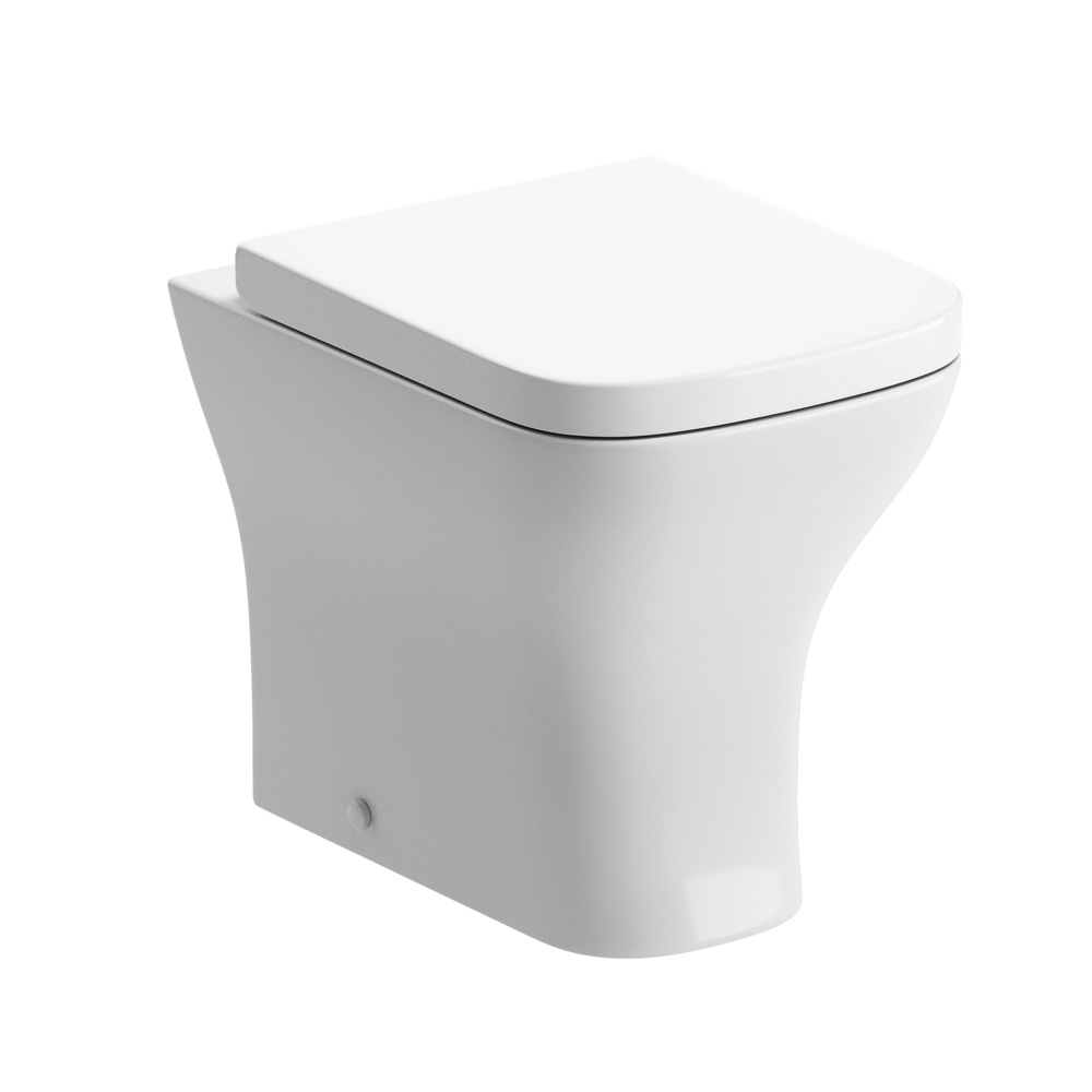 Sylisse Rimless Back To Wall WC & Wrapover Soft Close Seat, Toilets