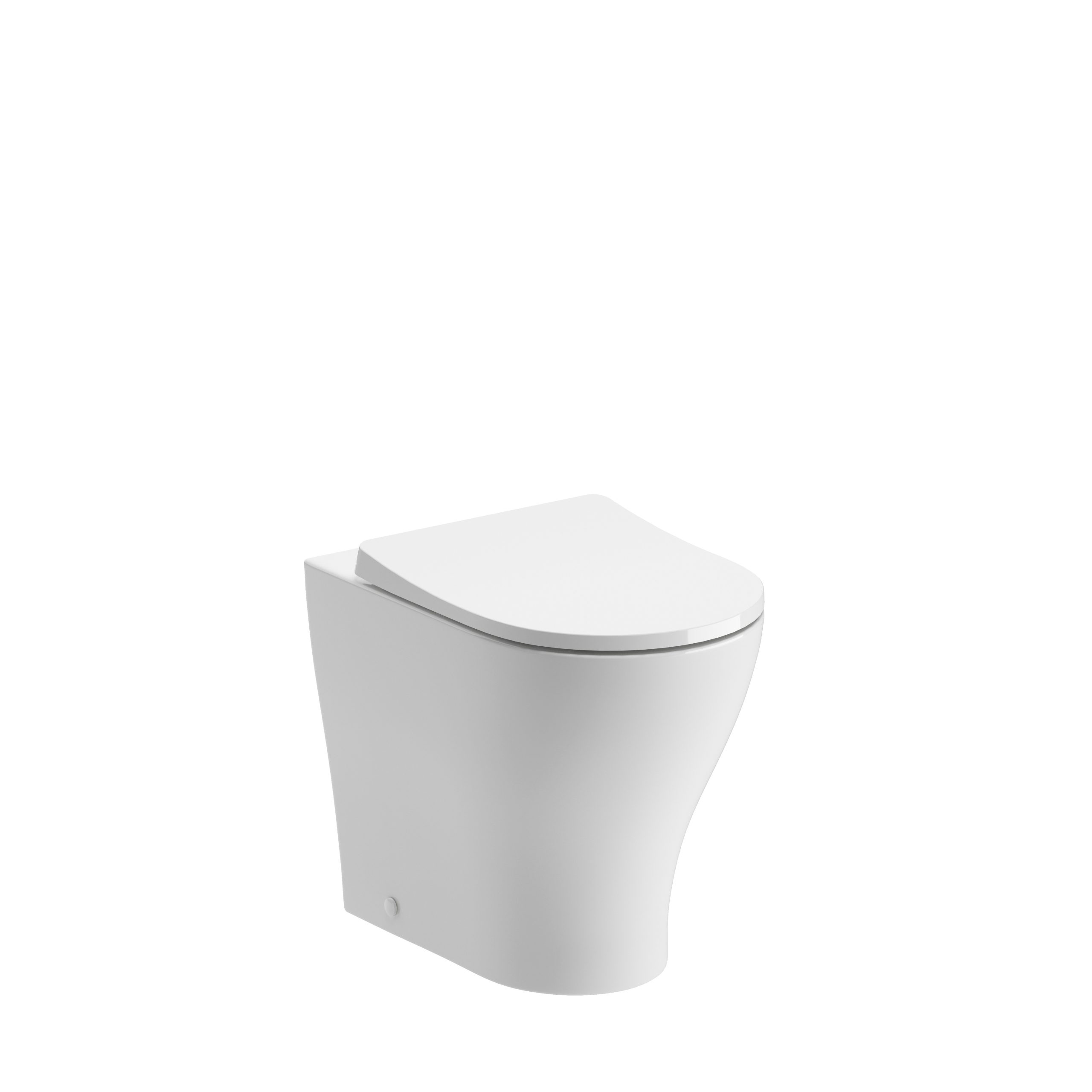 Syline Rimless Back To Wall WC & Soft Close Seat, Toilets
